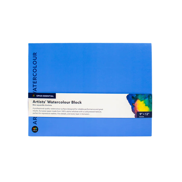Opus Essential Artists' Watercolour Block- 9"x12"