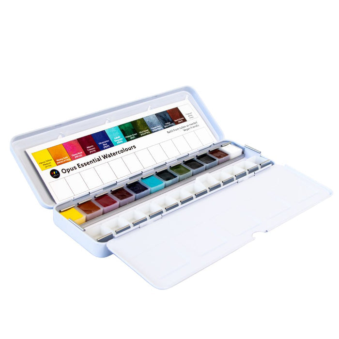 Opus Essential Watercolours Compact Tin Set of 12