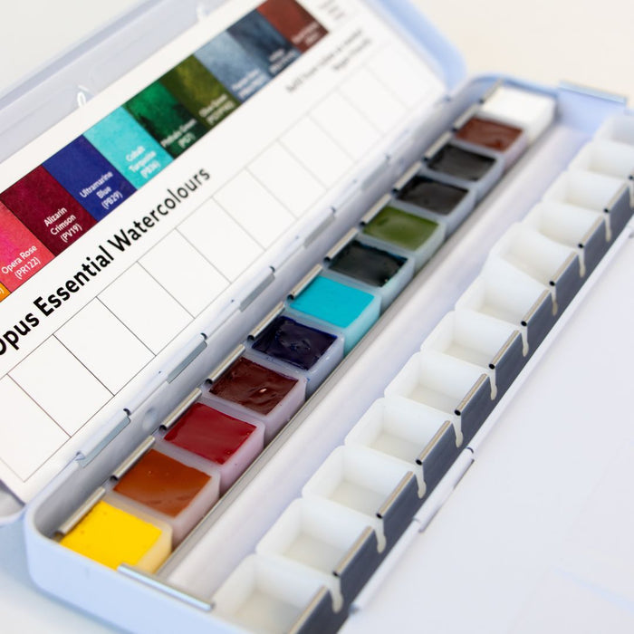 Opus Essential Watercolours Compact Tin Set of 12