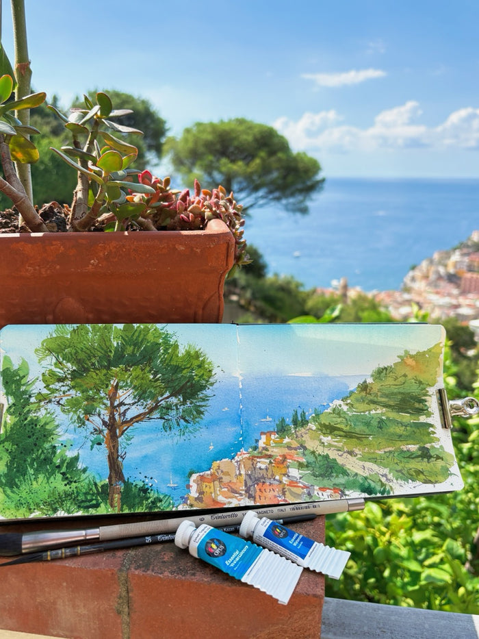 Opus Watercolours and Italian Landscapes: Brushes and Surfaces with Elena Markelova