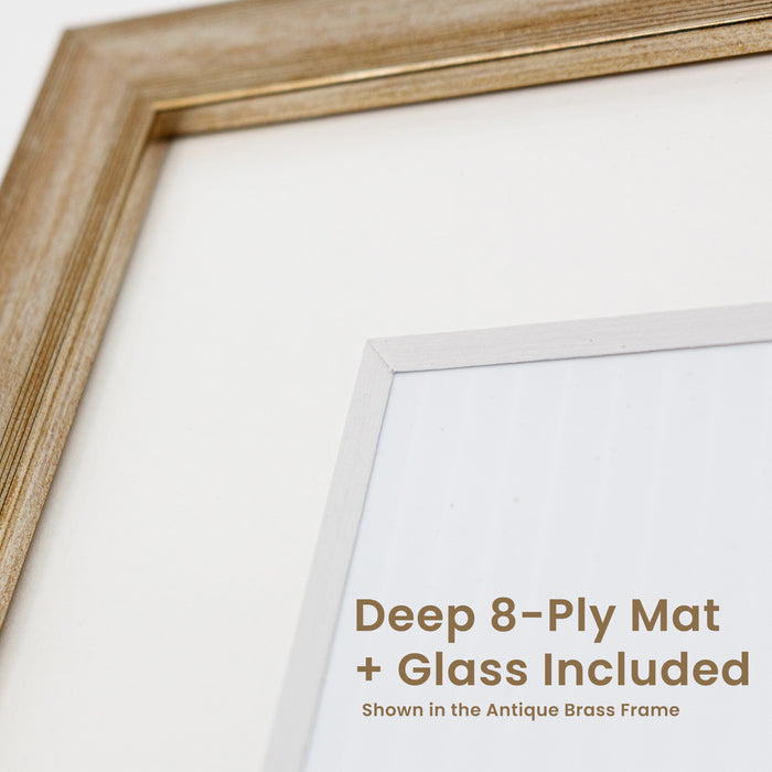 Opus West Coast Wood Frames with Glass - Nickel - Clearance