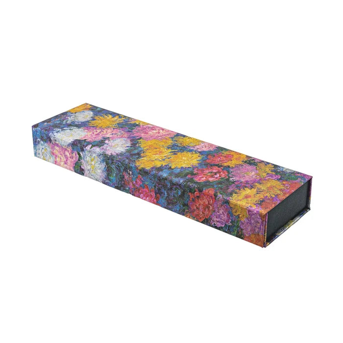 Paperblanks Pencil Box - Monet's Chrysanthemums