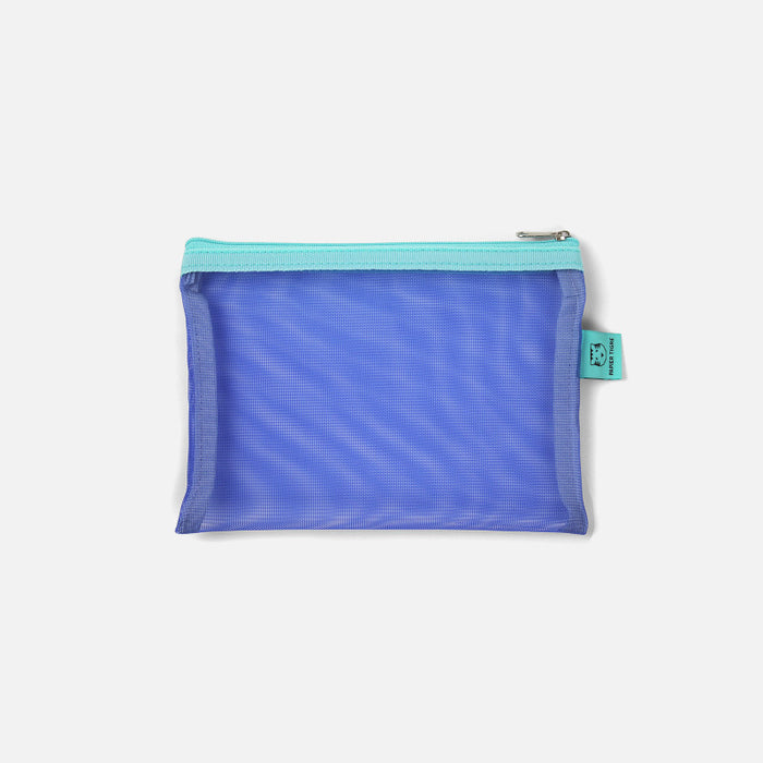 Papier Tigre Mesh Pouch (S) - Blue & Turquoise