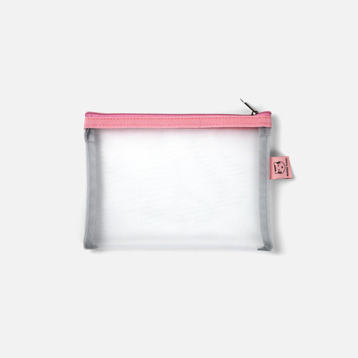 Papier Tigre Mesh Pouch (S) - White & Pink
