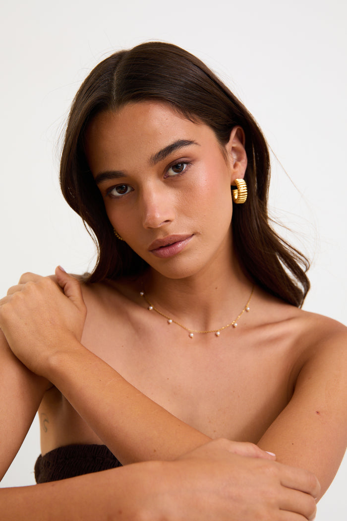 Pearl Multi Gold Necklace