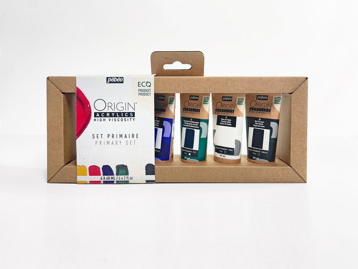 Pebeo Origin Acrylics - Primary Set (6 x 60ml)