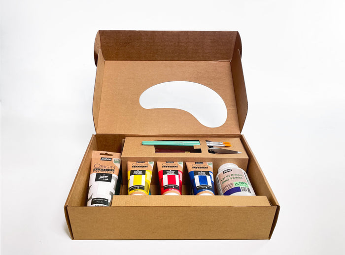 Pebeo Origin Acrylics Equipment Kit 12 Piece Set