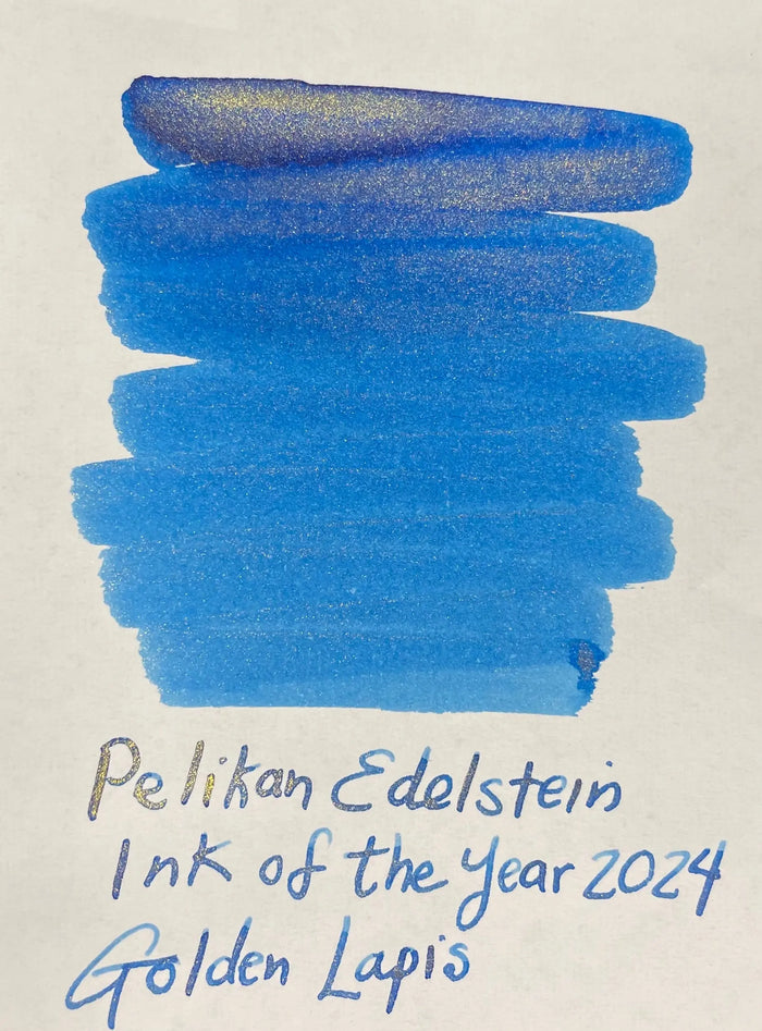 Pelikan Edelstein Ink Bottle - Golden Lapis - Ink Of The Year 2024 - Pen Boutique Ltd