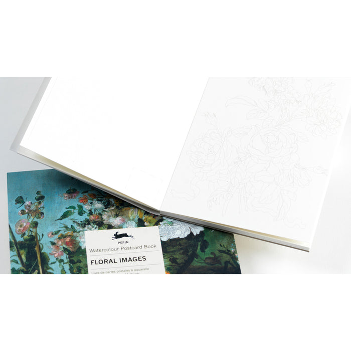 Pepin Press Watercolour Postcard Book - Floral Images