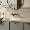 Phoenix Cromford Wall Basin / Bath Tap Set - Brushed Bronze