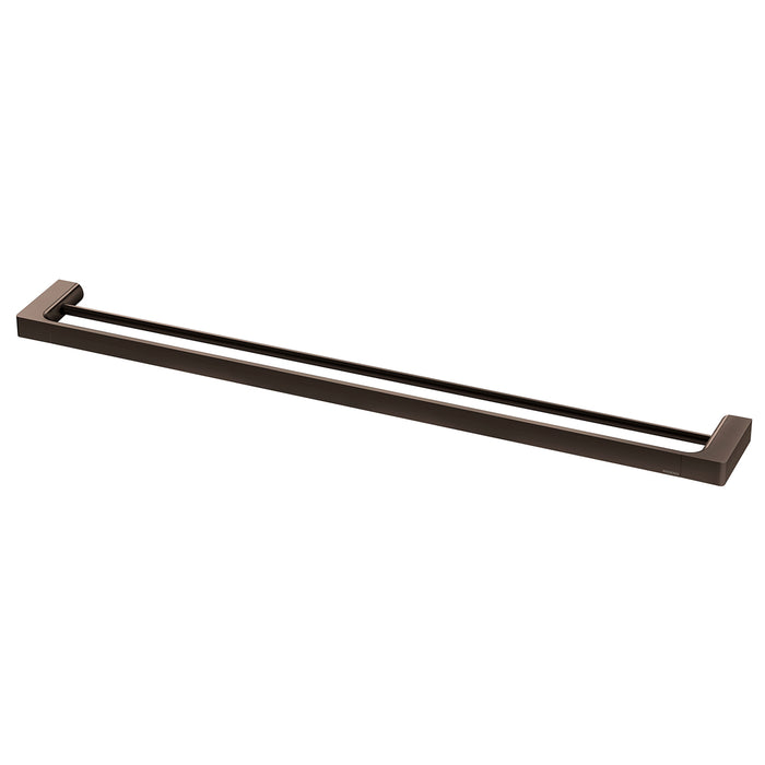 Phoenix Gloss Double Towel Rail 800mm - Brushed Bronze GS811-24 - The Blue Space