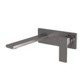 Phoenix Gloss MKII SwitchMix Wall Basin / Bath Mixer Set 200mm Brushed Carbon (Complete Kit) 135-2810-31-1-KIT - The Blue Space