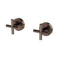 Phoenix Vivid Slimline Plus Wall Top Assemblies 15mm Extended Spindles - Brushed Bronze 119-0670-24-1 - The Blue Space