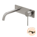 Phoenix Vivid Slimline SwitchMix Wall Basin / Bath Mixer Set 180mm Brushed Nickel (Fit-Off Kit Only) VS2812-40-1 - The Blue Space