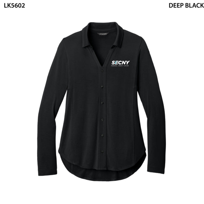 Port Authority® Women’s Luxe Knit Button Tunic