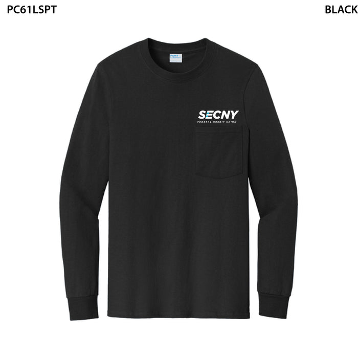 Port & Company® Tall Long Sleeve Essential Pocket Tee
