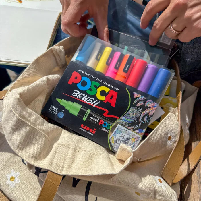 POSCA Acrylic Paint Marker PC-5BR Brush Set of 16