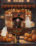 Diamond Painting Pumpkin Cafe 25.6" x 33.1" (65cm x 83.9cm) / Square With 51 Colors Including 2 ABs and 1 Frosted Diamond and 3 Fairy Dust Diamonds / 87,957