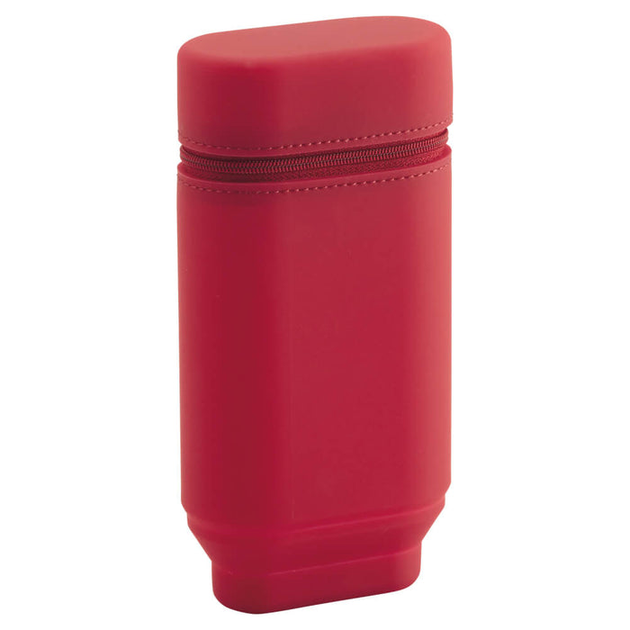PuniLabo Silicone Standup Pencil Case - Red - Clearance