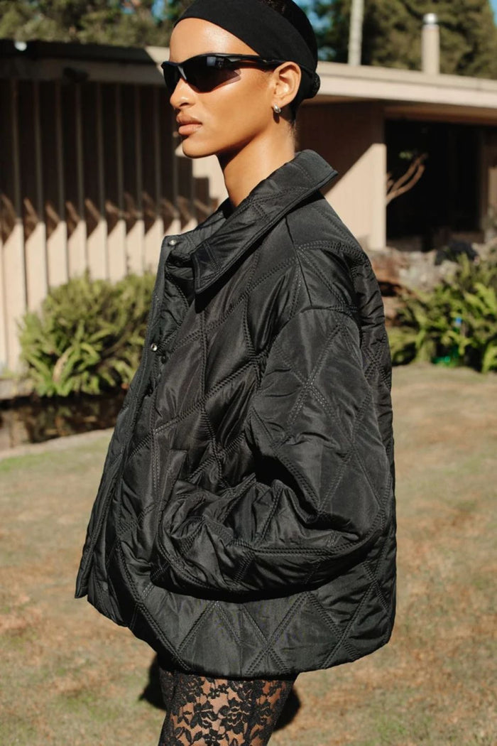 Quinton Black Quilted Jacket