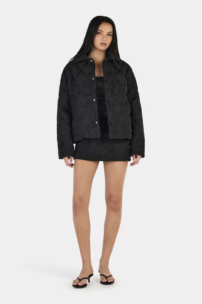 Quinton Black Quilted Jacket