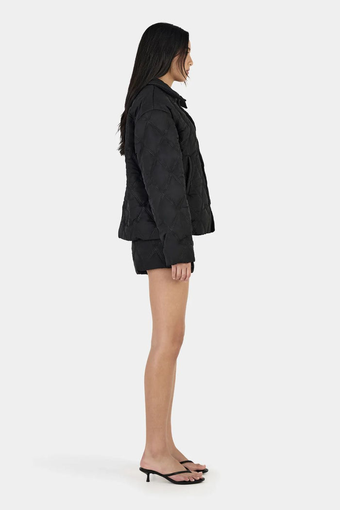 Quinton Black Quilted Jacket