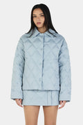 Quinton Ice Blue Quilted Jacket