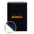 Rhodia No.13 wirebound grid notepad with black cover