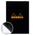 Rhodia No.13 staplebound grid notepad with black cover