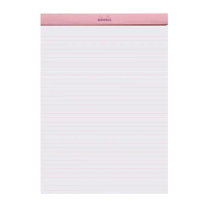 Rhodia No.18 Staplebound Lined Pad A4 - Pink