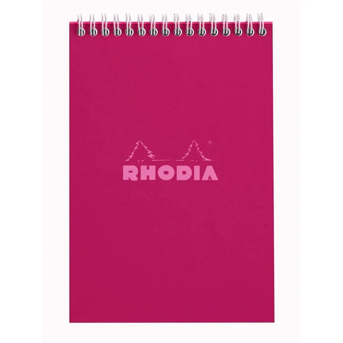 Rhodia Wirebound Grid Notepad A5 - Prune