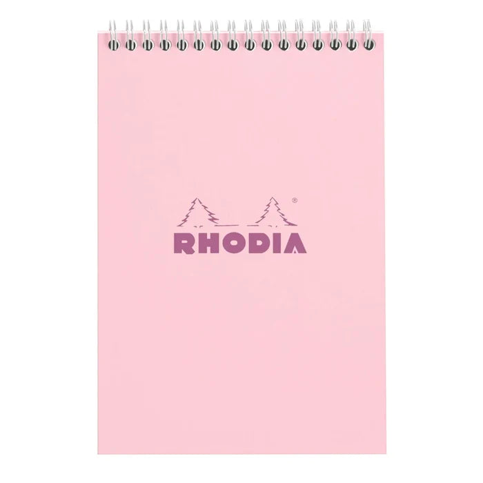 Rhodia Wirebound Lined Notepad A5 - Pink