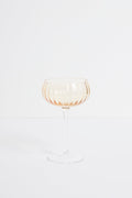 ripple golden cocktail glass