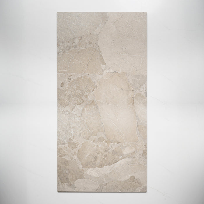 Faces Roccia Greige External Porcelain Tile P4 600 x 1200mm MATSGRN3 - The Blue Space