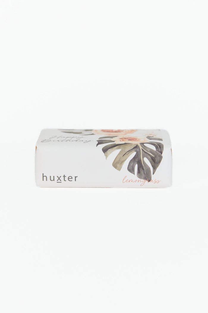 Rose + Leaves White Happy Birthday Soap