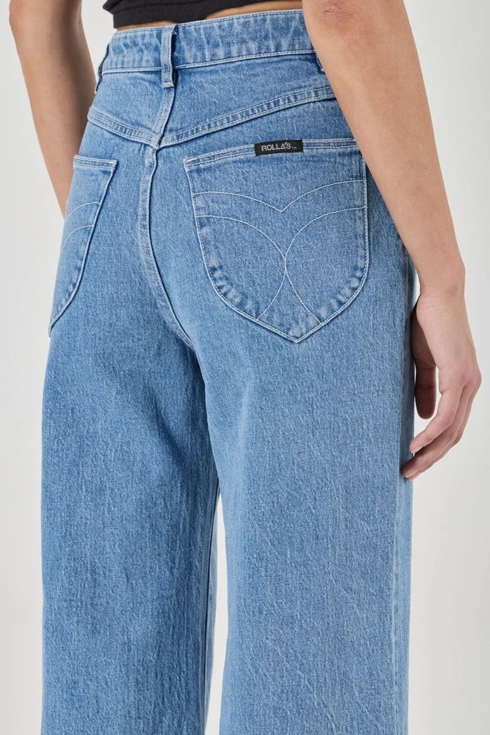 Sailor Lily Blue Wide Long Denim Jean