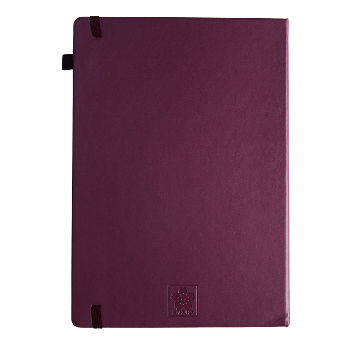 Sakura Notebook A4 Ruled - Mulberry
