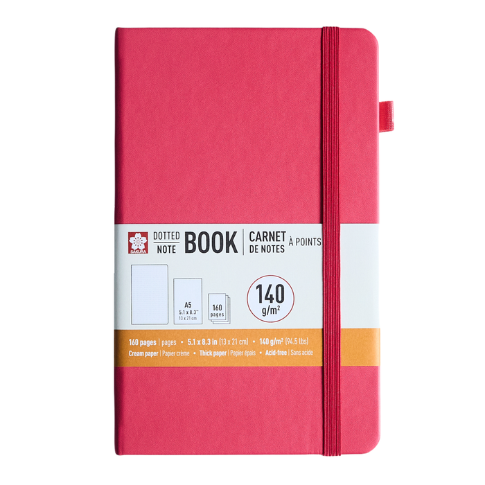 Sakura Notebook A5 Dotted - Red Plum Blossom