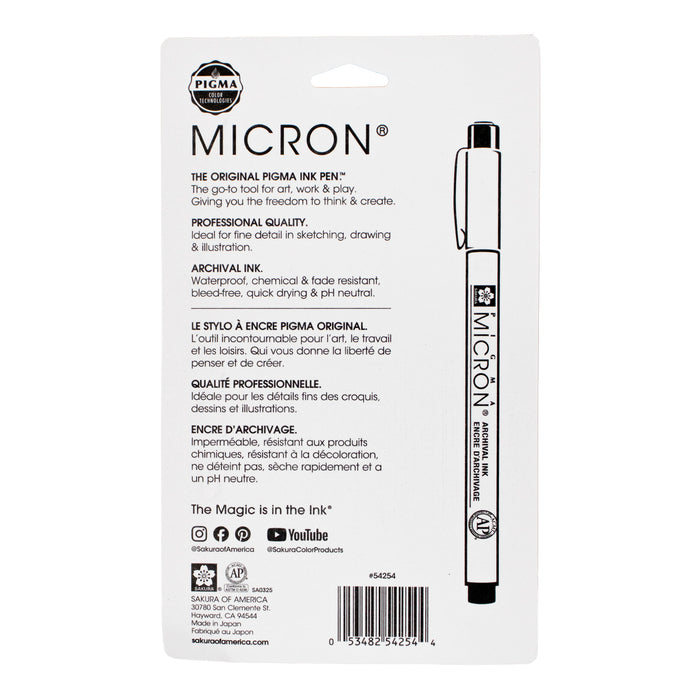Sakura Pigma Micron Pen - Natural Earth Colours Set of 6