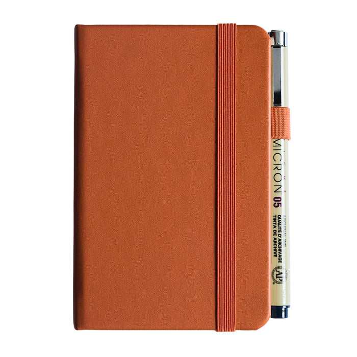 Sakura Pocket Notebook (3.5"x5.5") Ruled - Amber