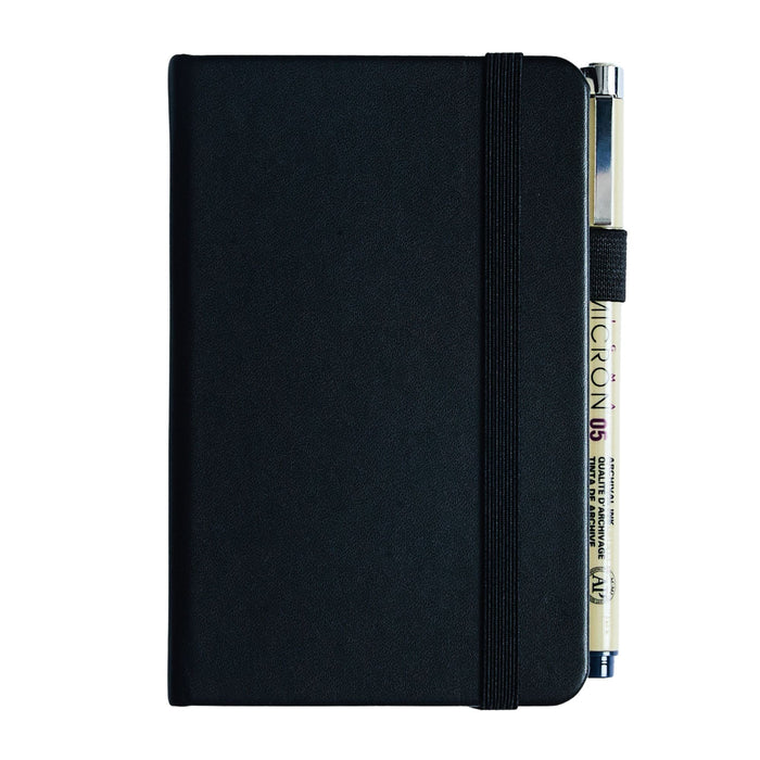 Sakura Pocket Notebook (3.5"x5.5") Ruled - Black