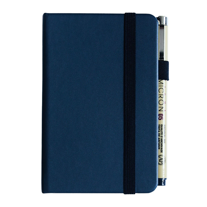 Sakura Pocket Notebook (3.5"x5.5") Ruled - Deep Indigo
