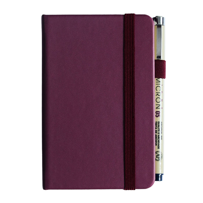 Sakura Pocket Notebook (3.5"x5.5") Ruled - Mulberry