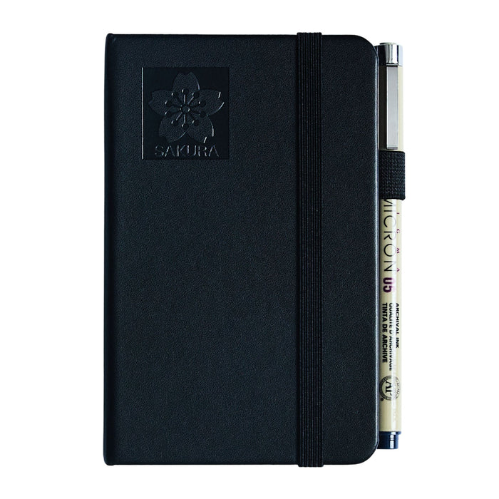 Sakura Pocket Sketchbook (3.5"x5.5") - Black with Black Paper