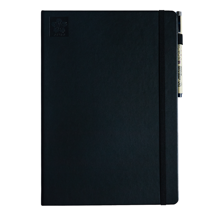 Sakura Sketchbook A4 - Black with Black Paper