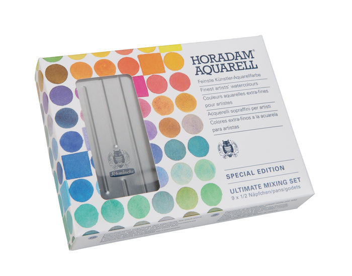 Schmincke HORADAM AQUARELL Ultimate Mixing Set of 9 x 1/2 pans While Quantities Last