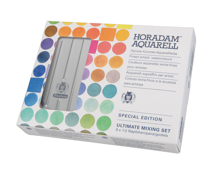 Schmincke HORADAM AQUARELL Ultimate Mixing Set of 9 x 1/2 pans While Quantities Last