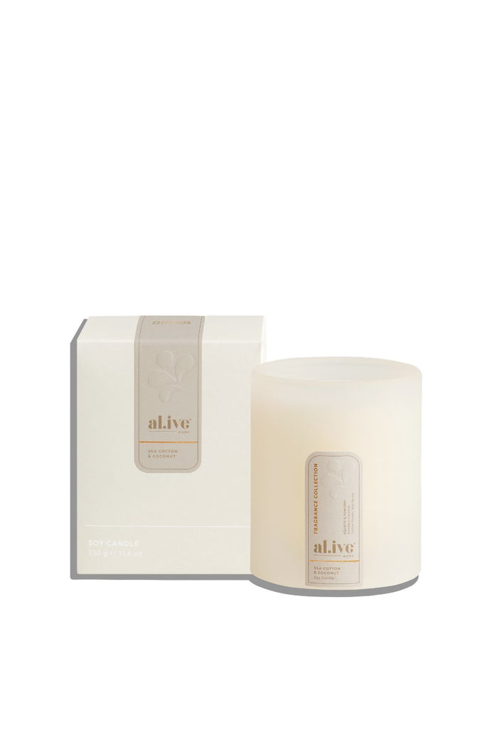 Sea Cotton & Coconut 330g Soy Candle