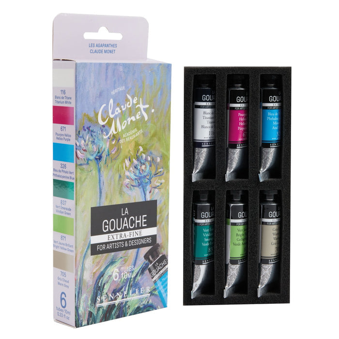 Sennelier x Claude Monet Gouache Set - Les Agapanthes