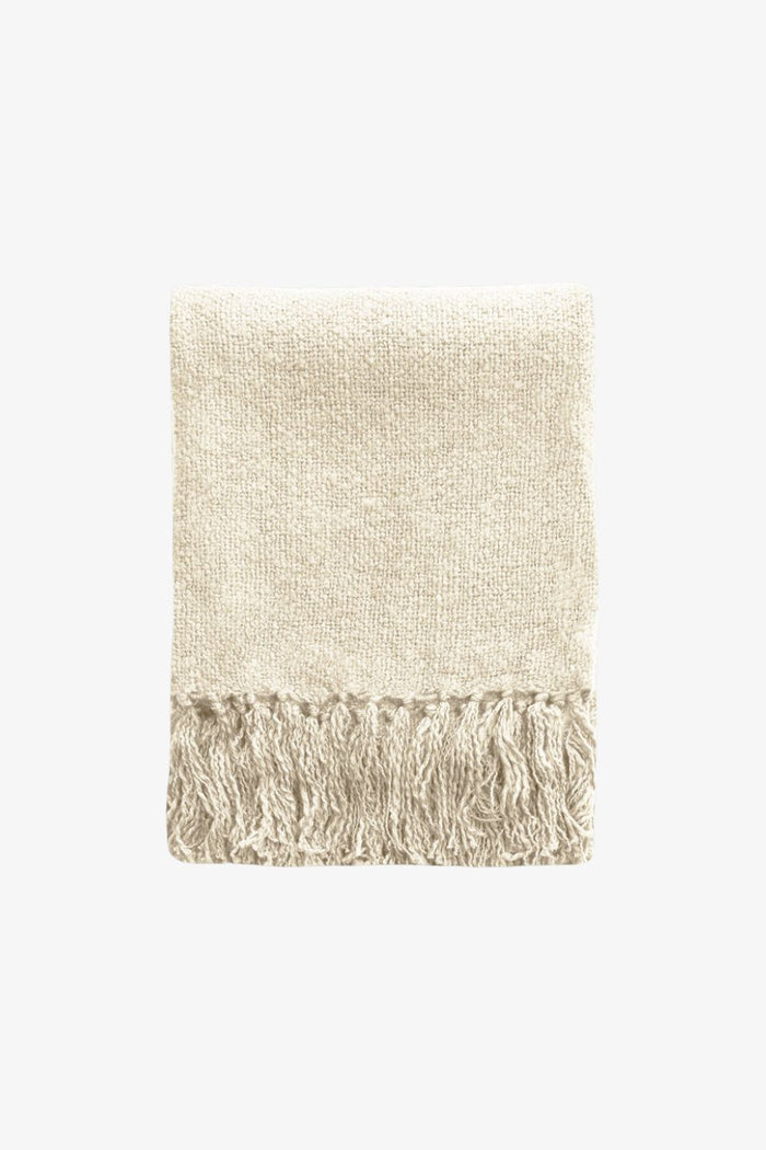 Serenade Neutral Acrylic 125x150cm Throw